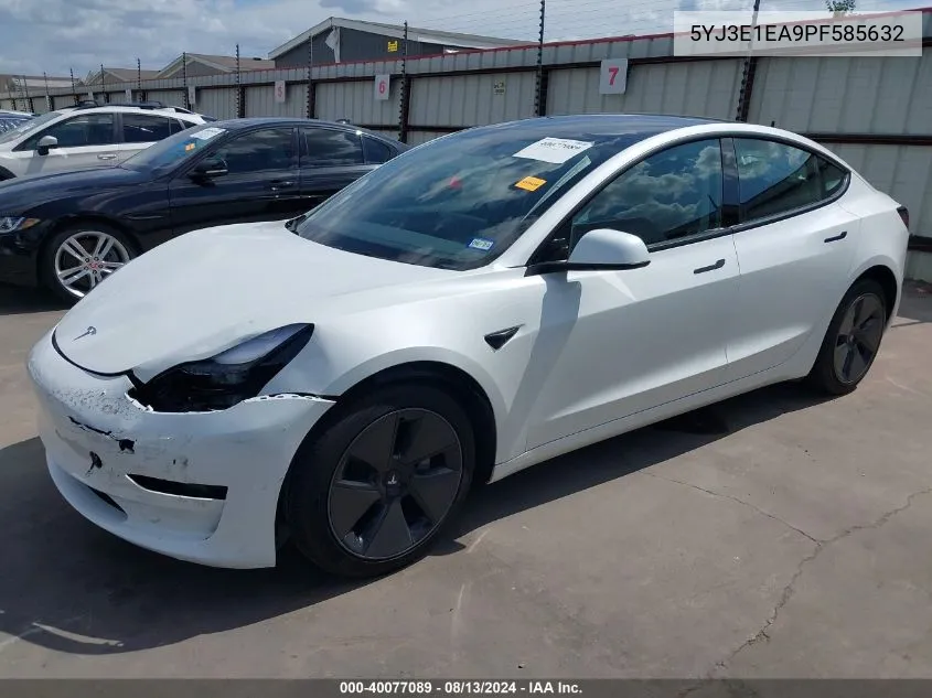 2023 Tesla Model 3 Rear-Wheel Drive VIN: 5YJ3E1EA9PF585632 Lot: 40520993