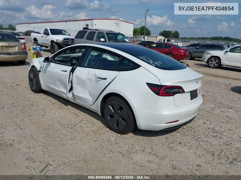 5YJ3E1EA7PF434854 2023 Tesla Model 3 Rear-Wheel Drive