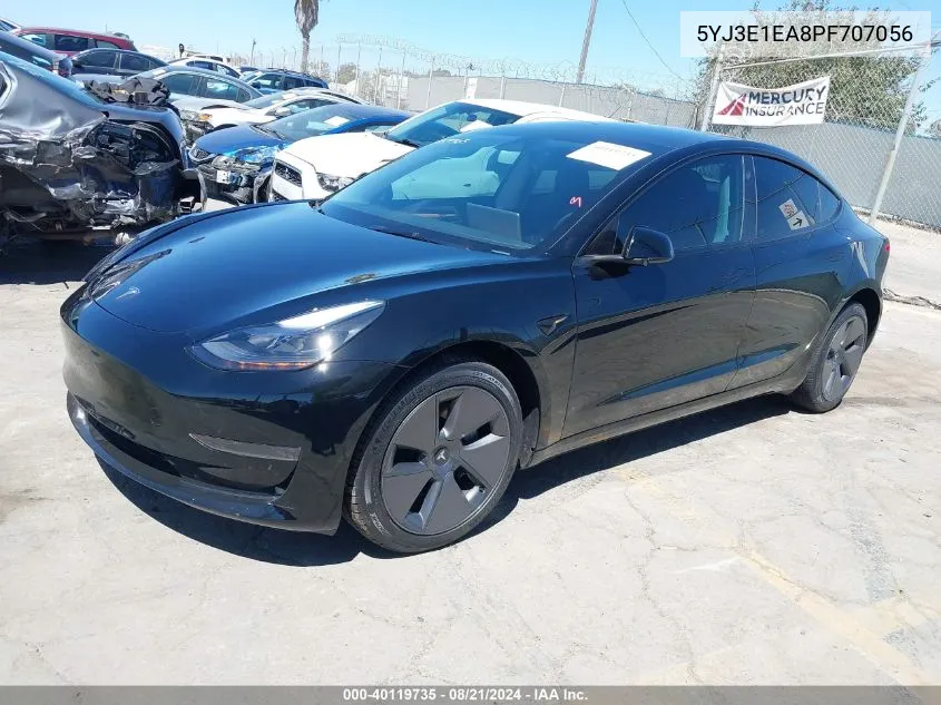 5YJ3E1EA8PF707056 2023 Tesla Model 3 Rear-Wheel Drive