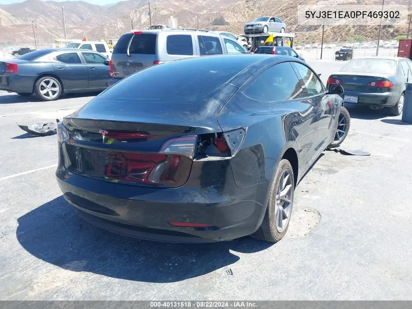 5YJ3E1EA0PF469302 2023 Tesla Model 3 Rear-Wheel Drive