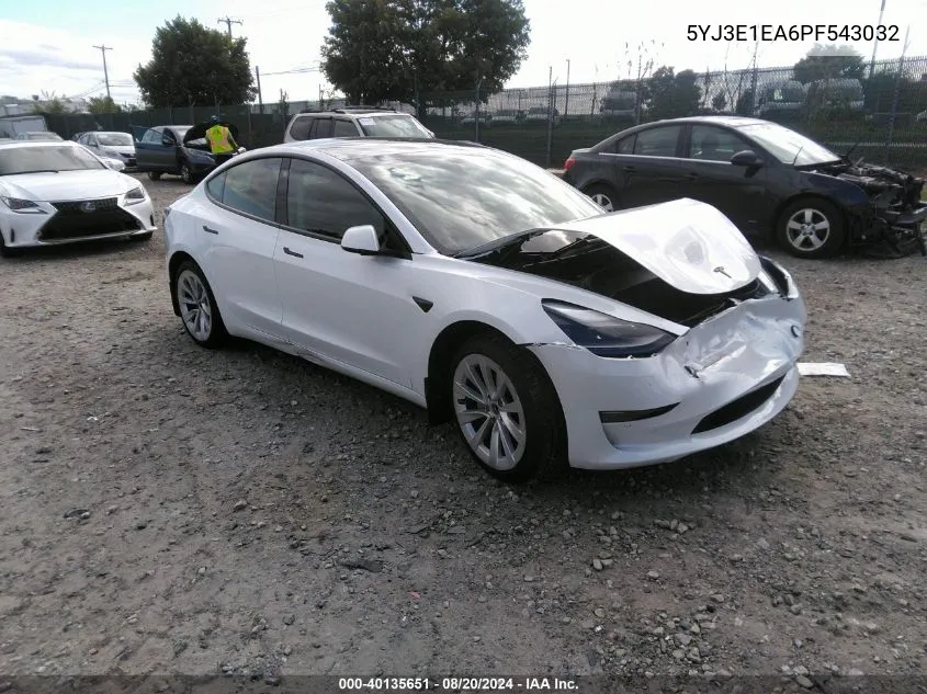 5YJ3E1EA6PF543032 2023 Tesla Model 3