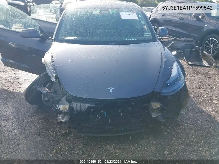 5YJ3E1EA1PF599542 2023 Tesla Model 3 Rear-Wheel Drive