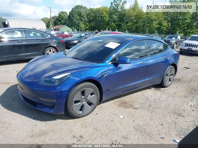 5YJ3E1EB0PF607610 2023 Tesla Model 3