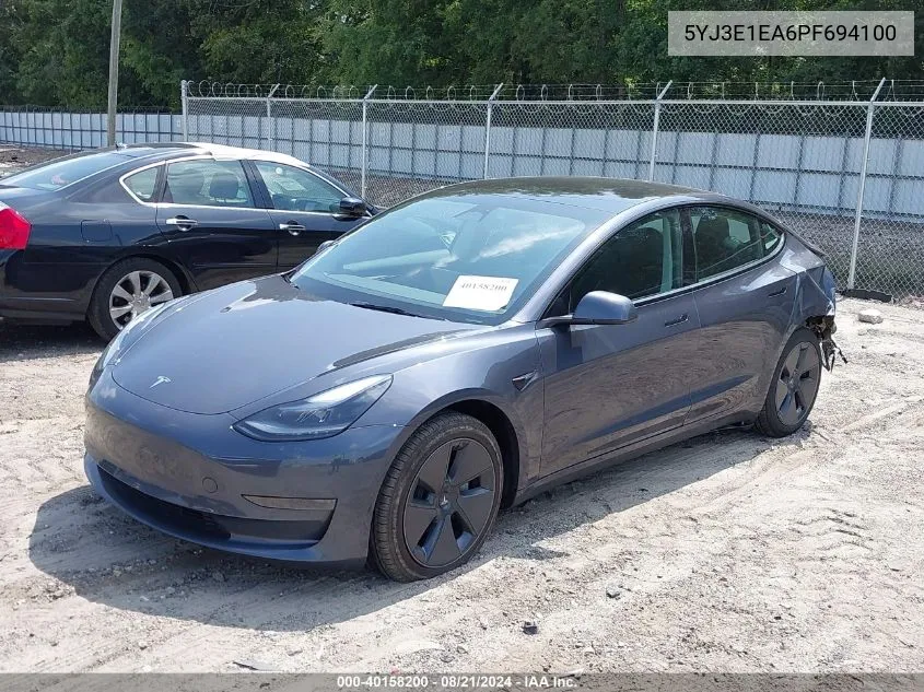 5YJ3E1EA6PF694100 2023 Tesla Model 3 Rear-Wheel Drive