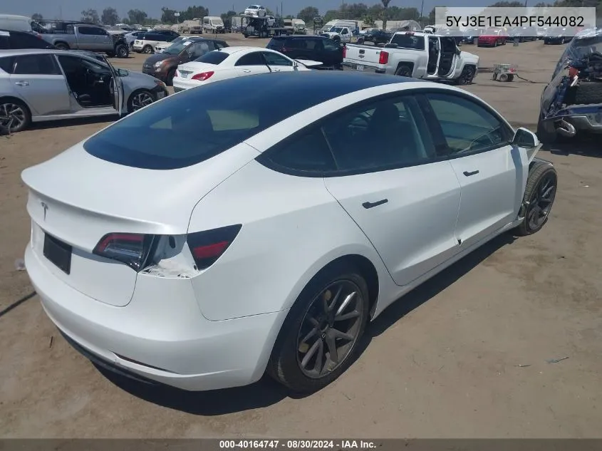 2023 Tesla Model 3 Rear-Wheel Drive VIN: 5YJ3E1EA4PF544082 Lot: 40164747