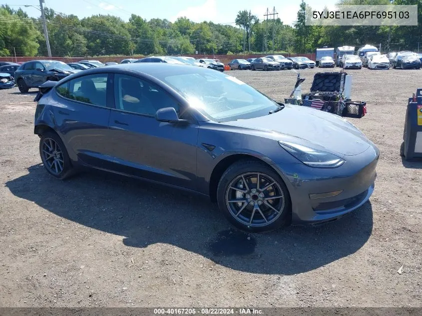 5YJ3E1EA6PF695103 2023 Tesla Model 3 Rear-Wheel Drive