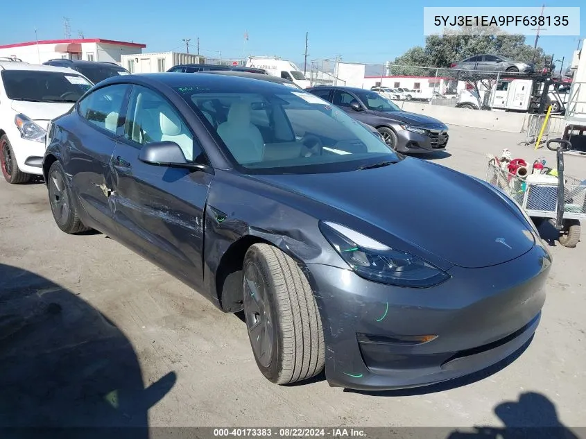 5YJ3E1EA9PF638135 2023 Tesla Model 3 Rear-Wheel Drive