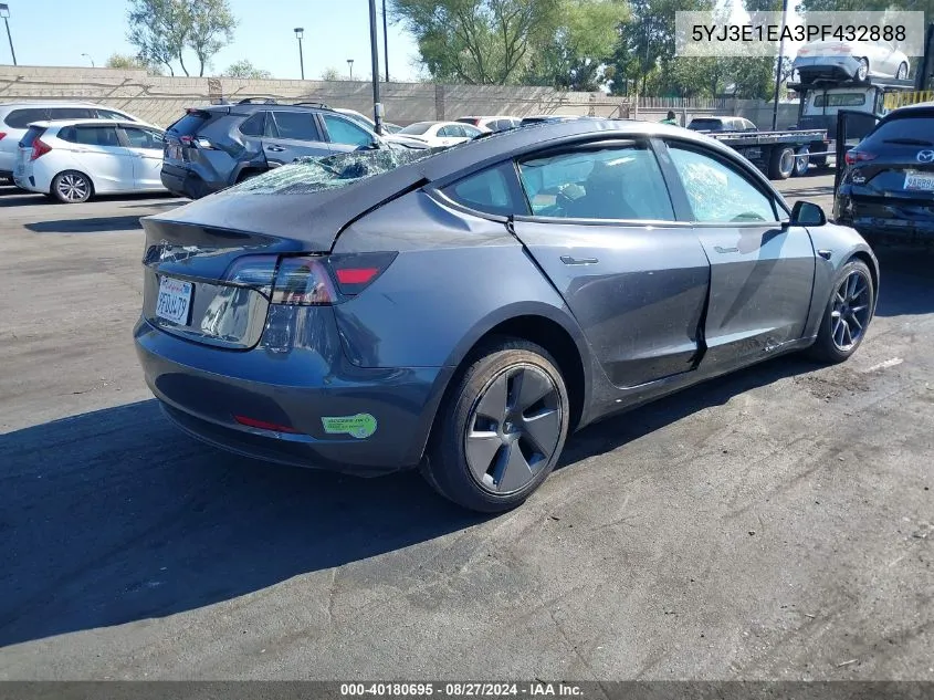 5YJ3E1EA3PF432888 2023 Tesla Model 3 Rear-Wheel Drive