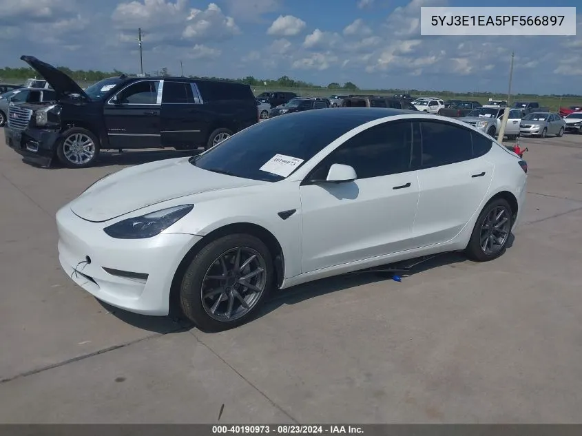 5YJ3E1EA5PF566897 2023 Tesla Model 3 Rear-Wheel Drive