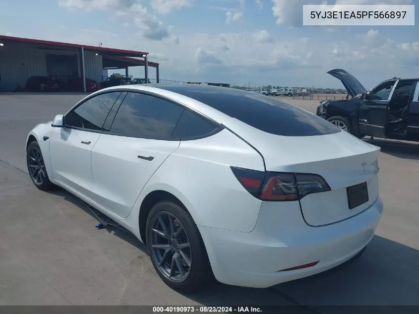 2023 Tesla Model 3 Rear-Wheel Drive VIN: 5YJ3E1EA5PF566897 Lot: 40190973