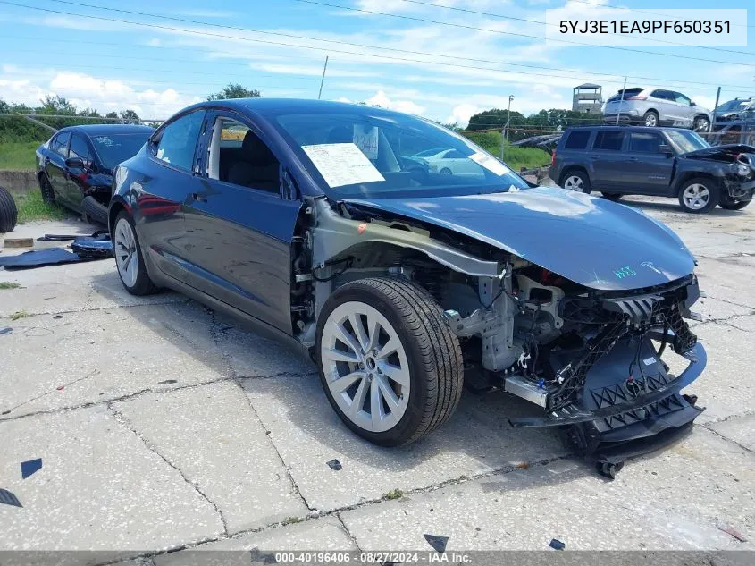 5YJ3E1EA9PF650351 2023 Tesla Model 3 Rear-Wheel Drive