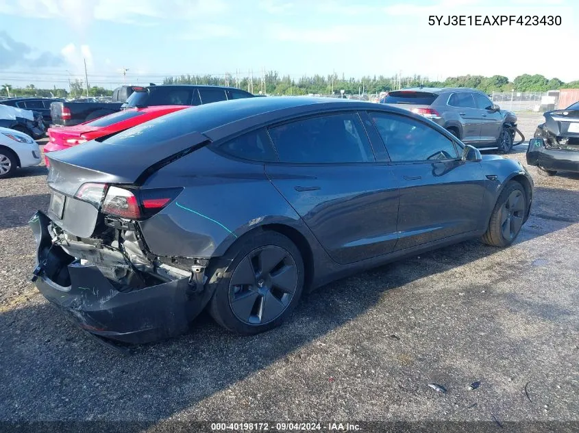 5YJ3E1EAXPF423430 2023 Tesla Model 3