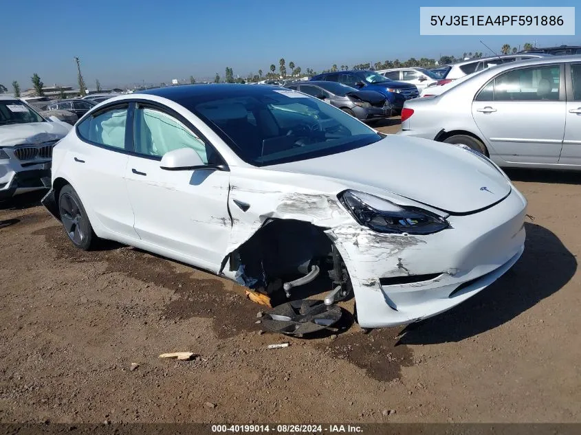 5YJ3E1EA4PF591886 2023 Tesla Model 3 Rear-Wheel Drive