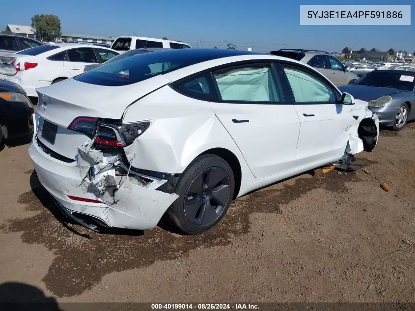 5YJ3E1EA4PF591886 2023 Tesla Model 3 Rear-Wheel Drive