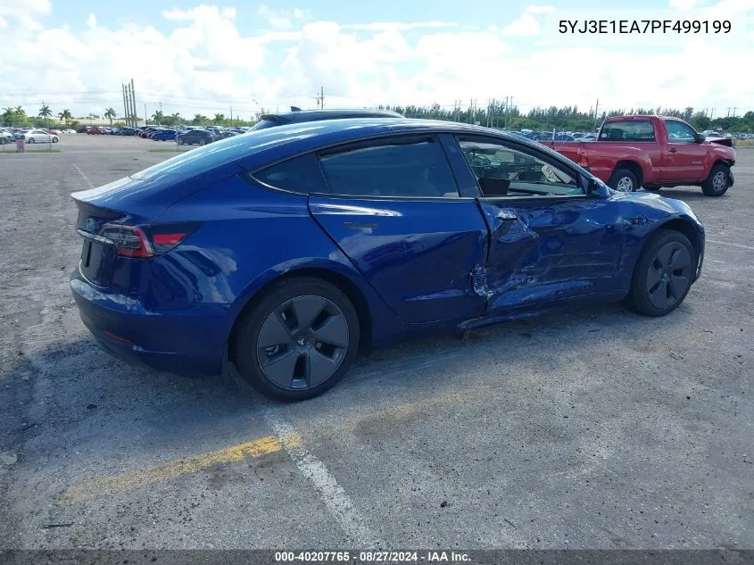 2023 Tesla Model 3 Rear-Wheel Drive VIN: 5YJ3E1EA7PF499199 Lot: 40207765