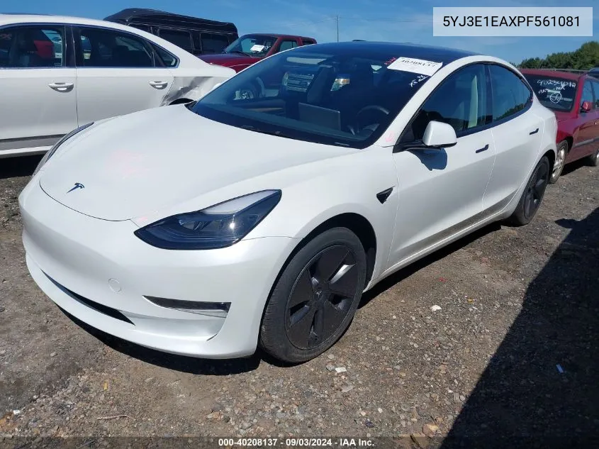 5YJ3E1EAXPF561081 2023 Tesla Model 3 Rear-Wheel Drive