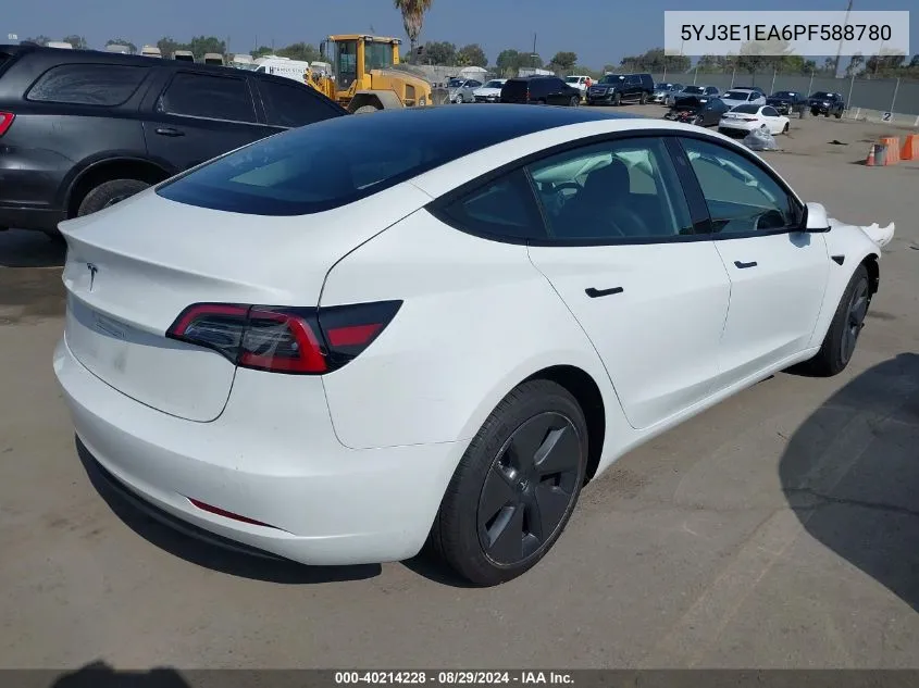 5YJ3E1EA6PF588780 2023 Tesla Model 3 Rear-Wheel Drive