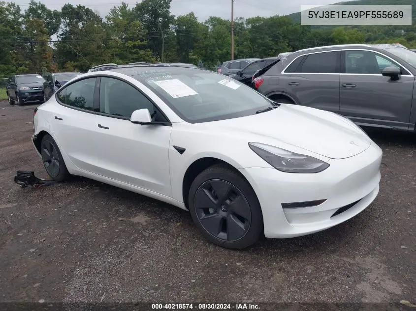 2023 Tesla Model 3 Rear-Wheel Drive VIN: 5YJ3E1EA9PF555689 Lot: 40218574