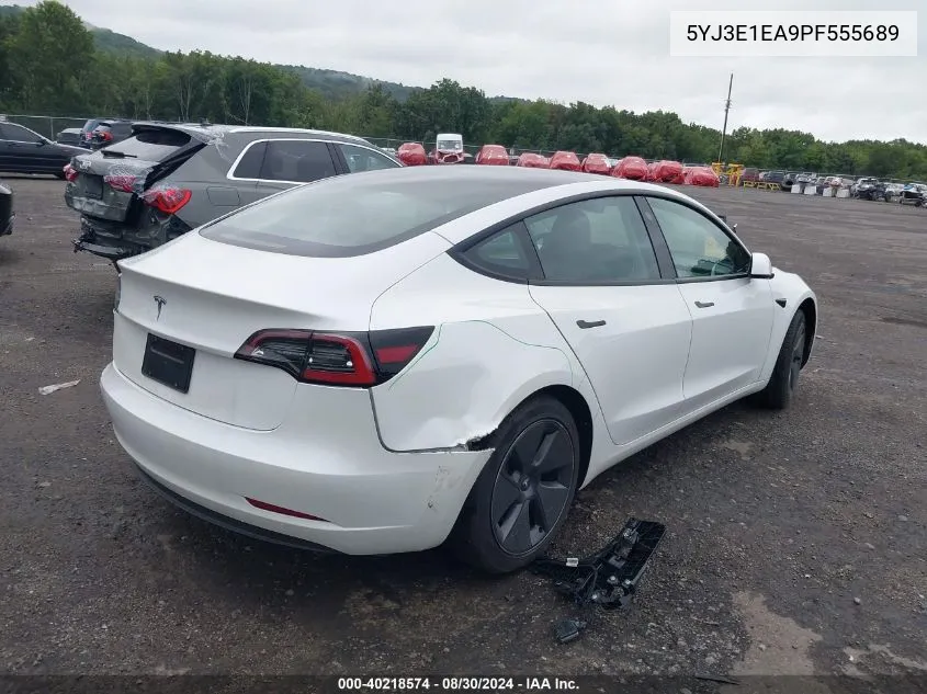 2023 Tesla Model 3 Rear-Wheel Drive VIN: 5YJ3E1EA9PF555689 Lot: 40218574