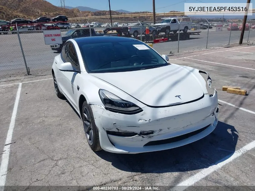 5YJ3E1EA5PF453516 2023 Tesla Model 3 Rear-Wheel Drive