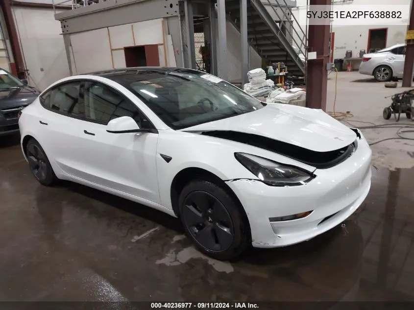 5YJ3E1EA2PF638882 2023 Tesla Model 3 Rear-Wheel Drive