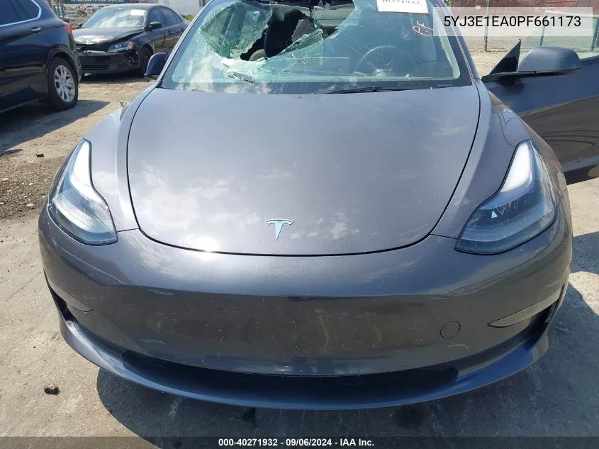 5YJ3E1EA0PF661173 2023 Tesla Model 3 Rear-Wheel Drive