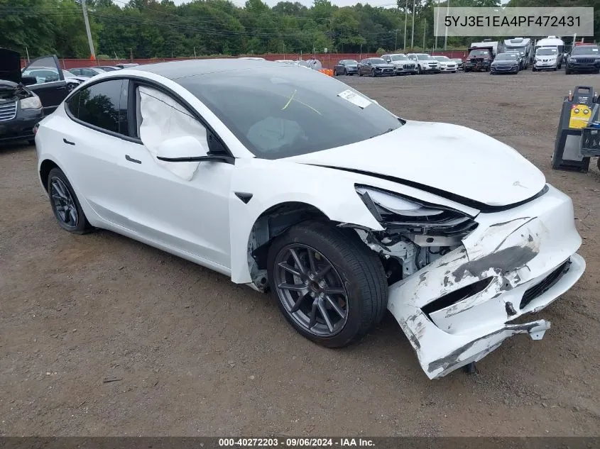 5YJ3E1EA4PF472431 2023 Tesla Model 3 Rear-Wheel Drive