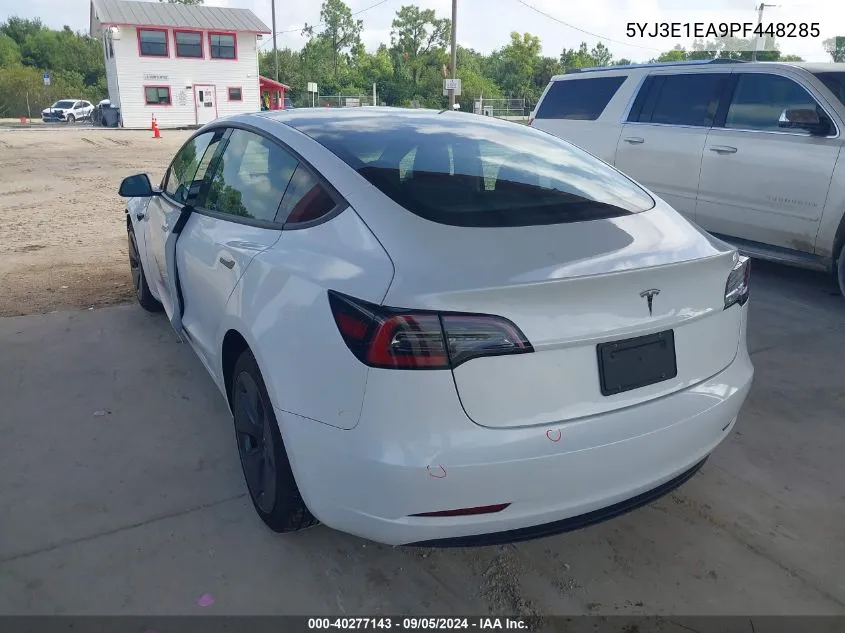 2023 Tesla Model 3 Rear-Wheel Drive VIN: 5YJ3E1EA9PF448285 Lot: 40277143