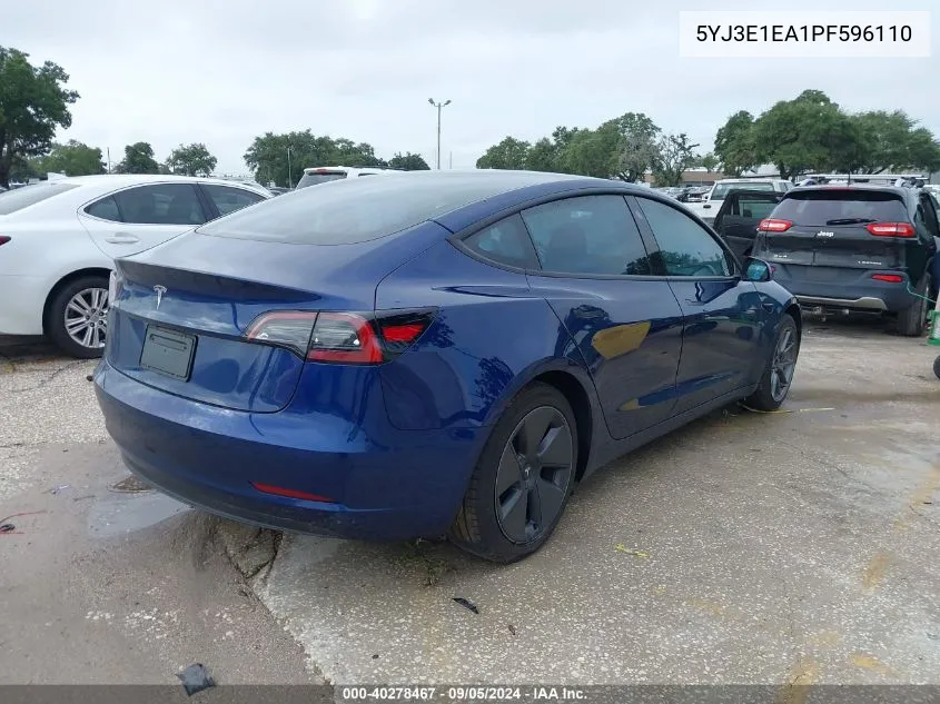 5YJ3E1EA1PF596110 2023 Tesla Model 3