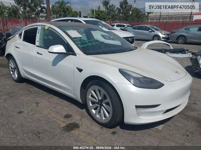 5YJ3E1EA8PF470505 2023 Tesla Model 3 Rear-Wheel Drive