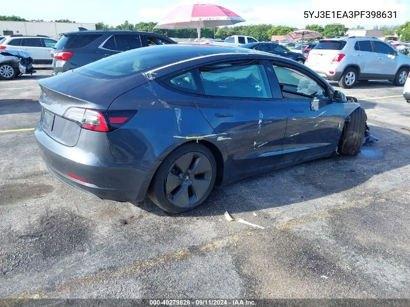 5YJ3E1EA3PF398631 2023 Tesla Model 3