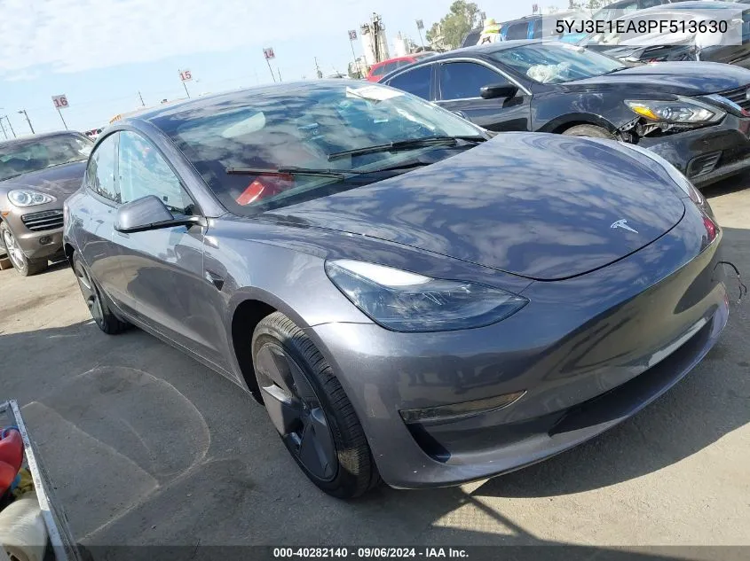 5YJ3E1EA8PF513630 2023 Tesla Model 3 Rear-Wheel Drive