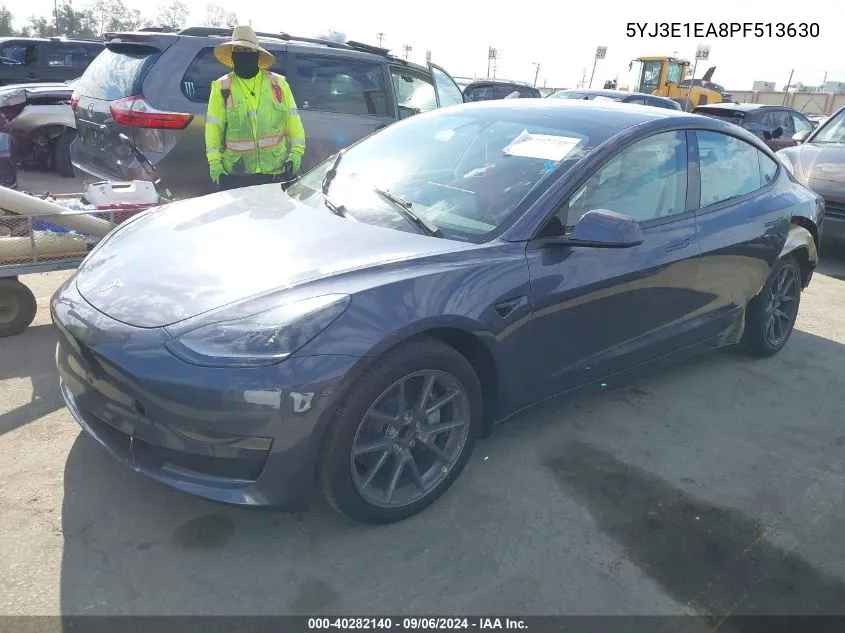 5YJ3E1EA8PF513630 2023 Tesla Model 3 Rear-Wheel Drive