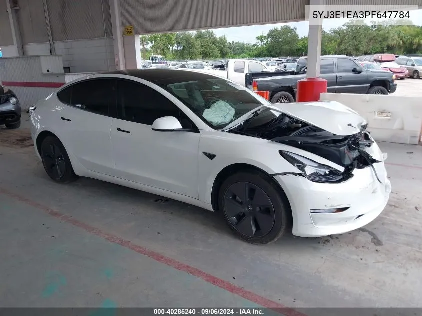 5YJ3E1EA3PF647784 2023 Tesla Model 3