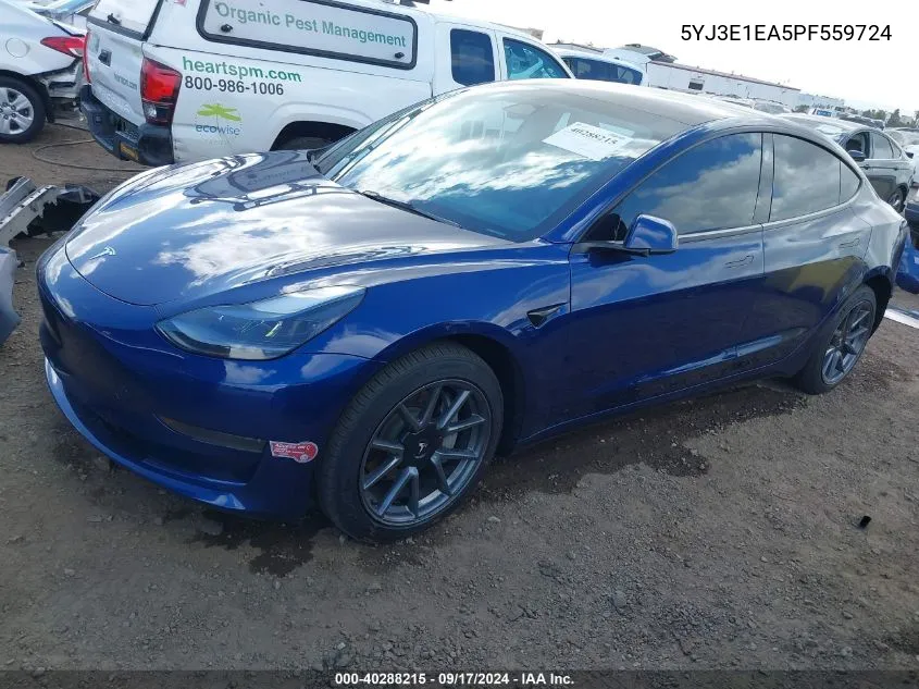 5YJ3E1EA5PF559724 2023 Tesla Model 3 Rear-Wheel Drive