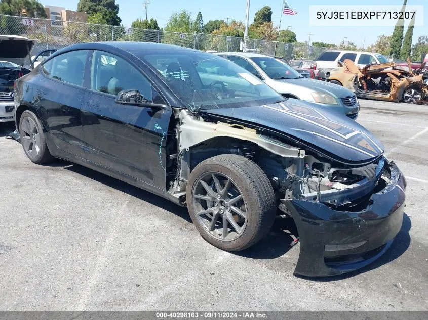 2023 Tesla Model 3 VIN: 5YJ3E1EBXPF713207 Lot: 40298163