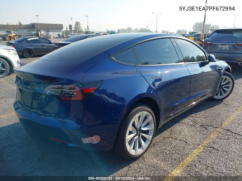 5YJ3E1EA7PF672994 2023 Tesla Model 3