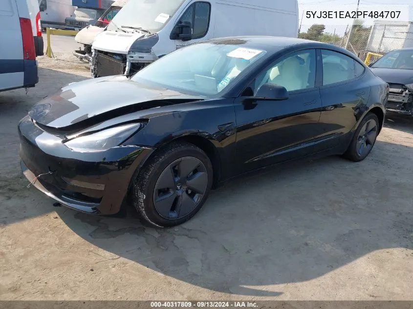 5YJ3E1EA2PF484707 2023 Tesla Model 3 Rear-Wheel Drive