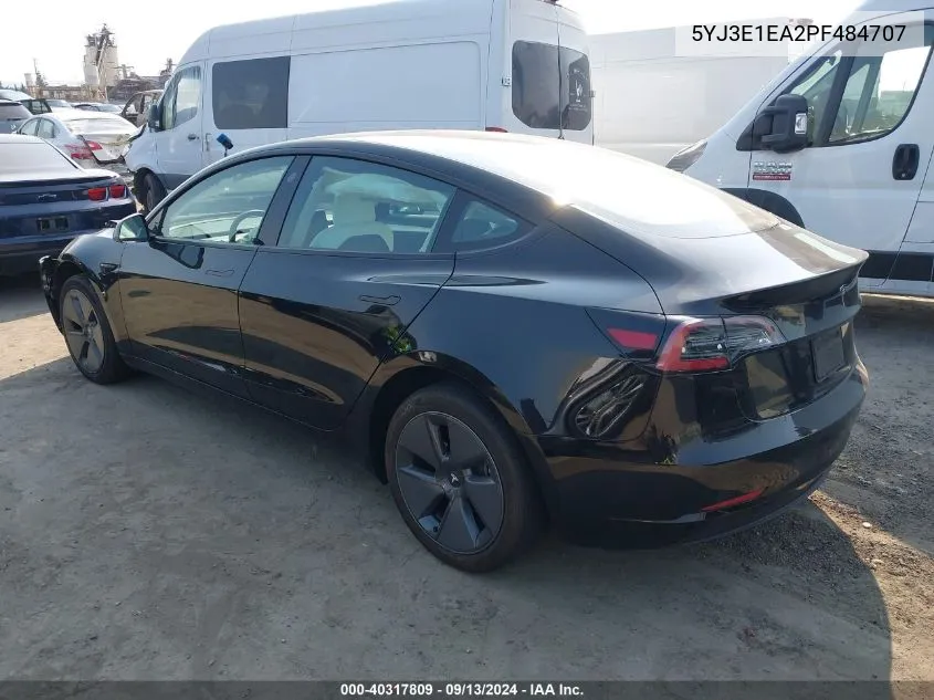 5YJ3E1EA2PF484707 2023 Tesla Model 3 Rear-Wheel Drive