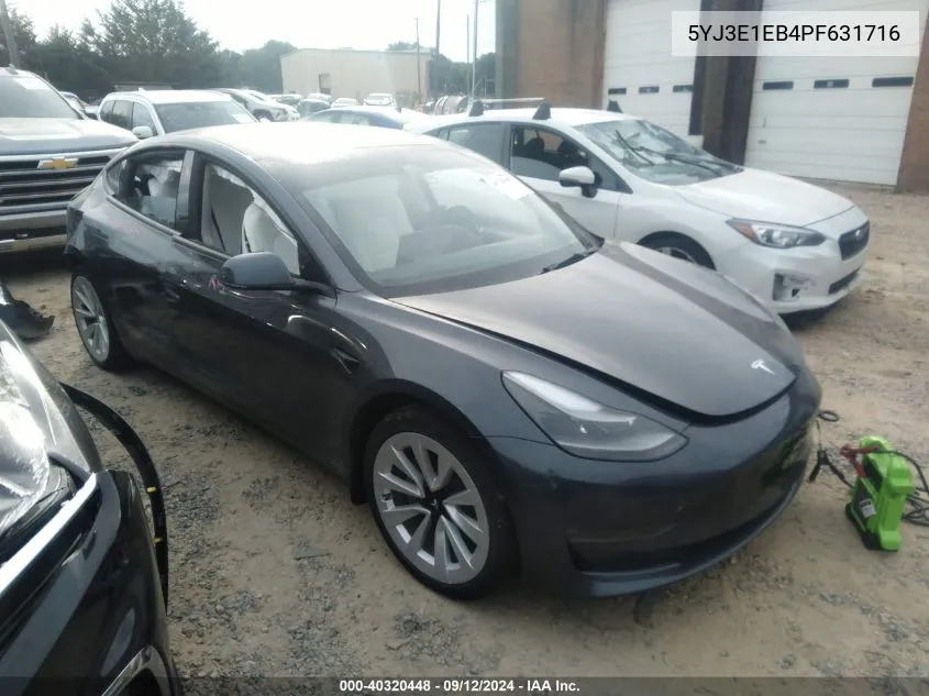 5YJ3E1EB4PF631716 2023 Tesla Model 3