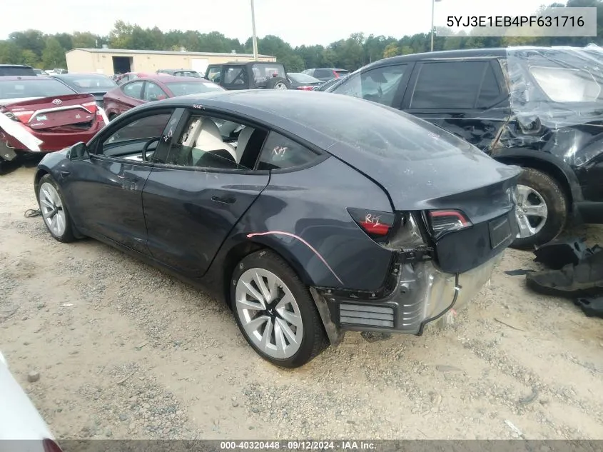 5YJ3E1EB4PF631716 2023 Tesla Model 3