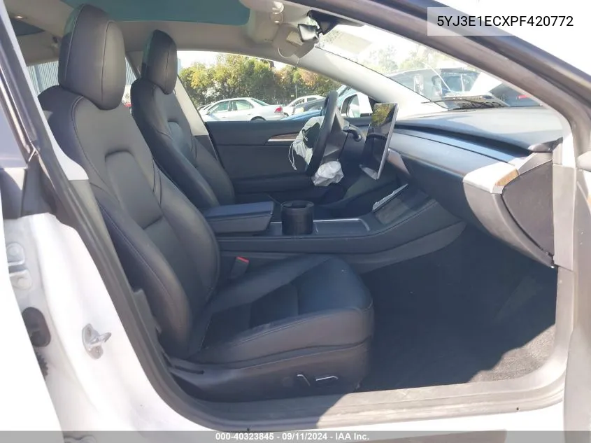 5YJ3E1ECXPF420772 2023 Tesla Model 3