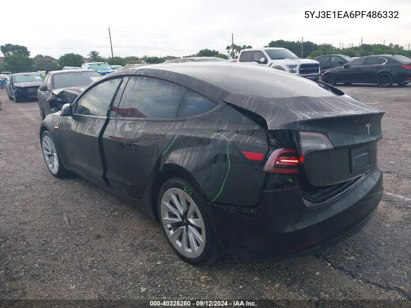 5YJ3E1EA6PF486332 2023 Tesla Model 3