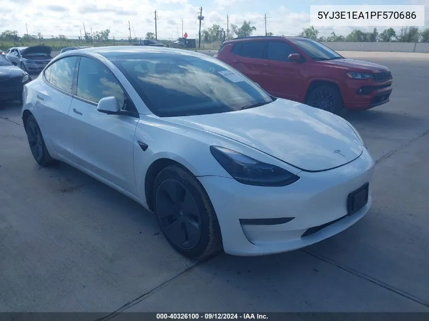 5YJ3E1EA1PF570686 2023 Tesla Model 3