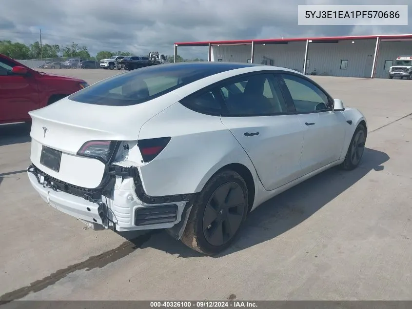 5YJ3E1EA1PF570686 2023 Tesla Model 3