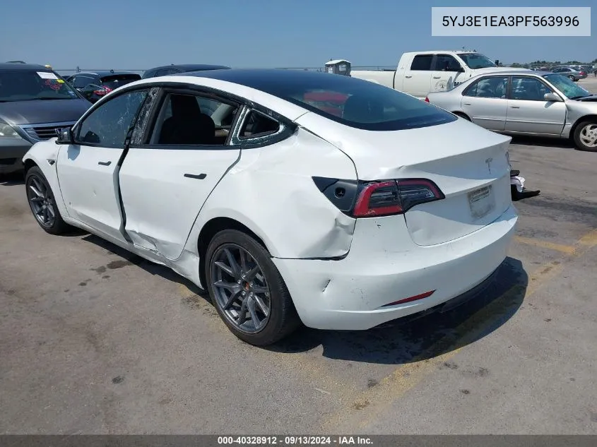 5YJ3E1EA3PF563996 2023 Tesla Model 3 Rear-Wheel Drive