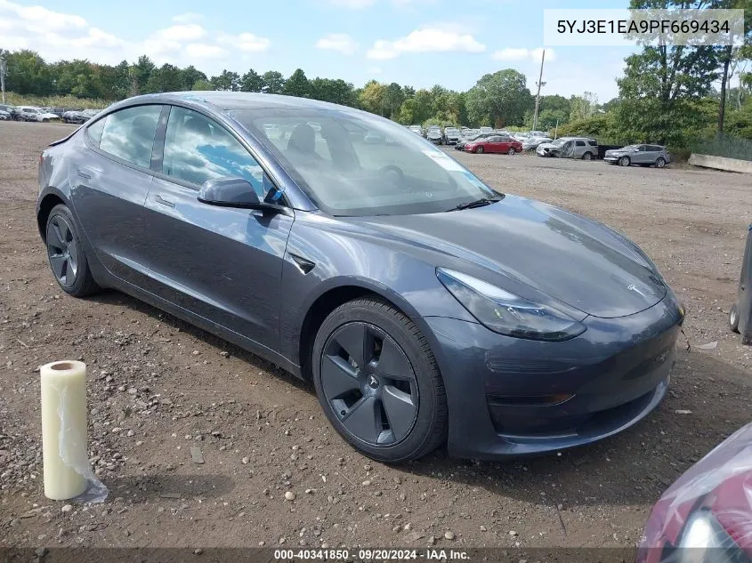 5YJ3E1EA9PF669434 2023 Tesla Model 3 Rear-Wheel Drive