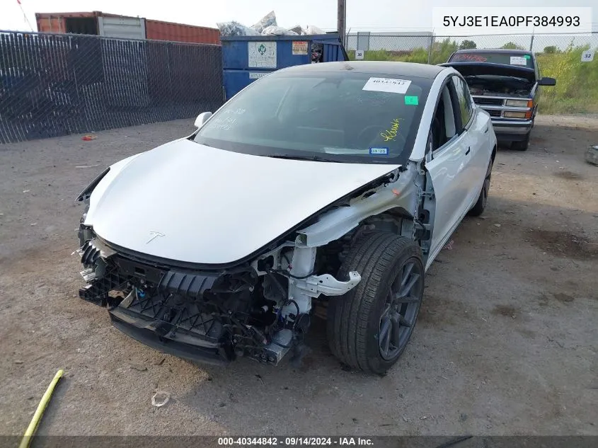 5YJ3E1EA0PF384993 2023 Tesla Model 3 Rear-Wheel Drive