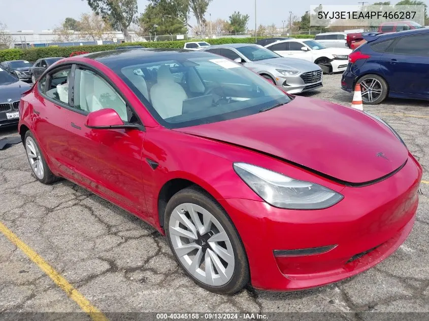 5YJ3E1EA4PF466287 2023 Tesla Model 3 Rear-Wheel Drive