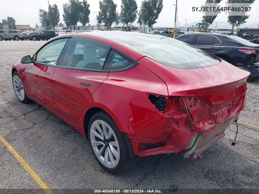 5YJ3E1EA4PF466287 2023 Tesla Model 3 Rear-Wheel Drive